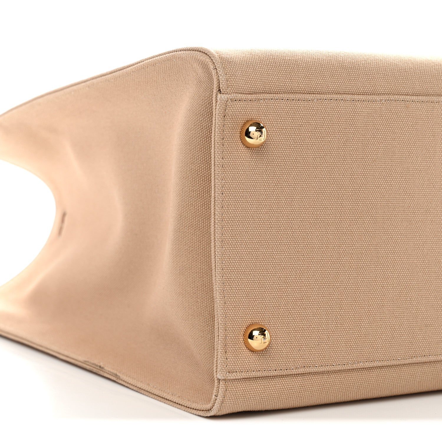 Fendi Canvas Vitello King Logo Embroidered Medium Fendi Sunshine