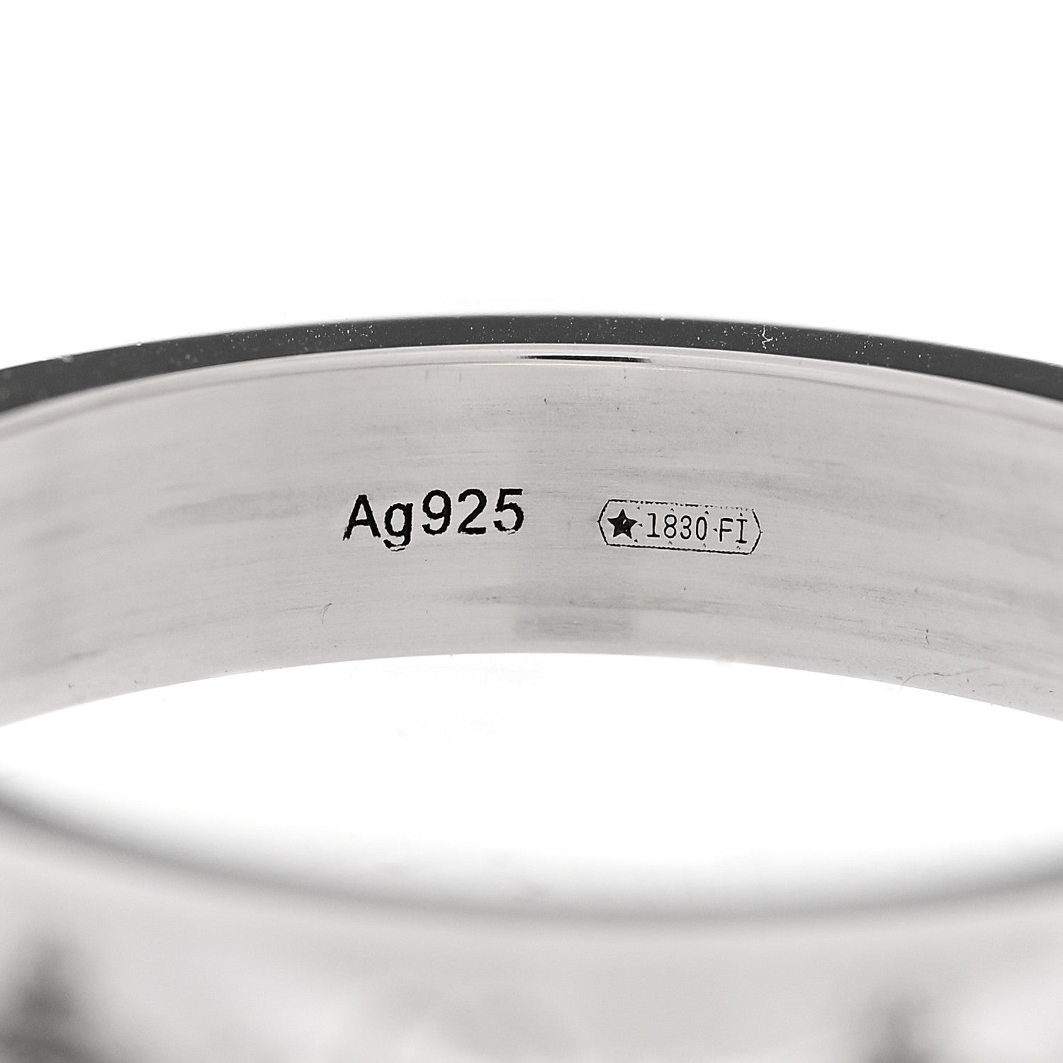 Gucci Sterling Silver Narrow Bee Ring 59 8.75 5 of 7