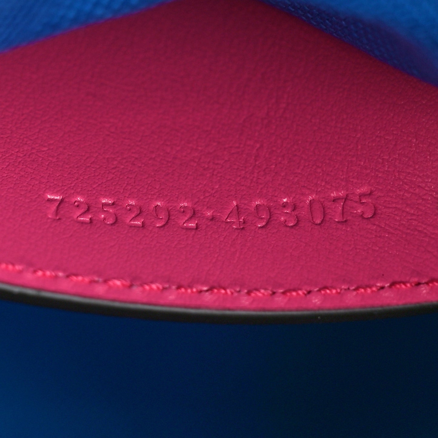Calfskin GG Tennis Bi-Color Embossed Mini Duffle Bag Modern Fucsia Modern Blue