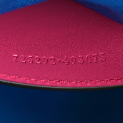 Gucci Calfskin GG Tennis Bi-Color Embossed Mini Duffle Bag Modern Fucsia Modern Blue 7 of 11