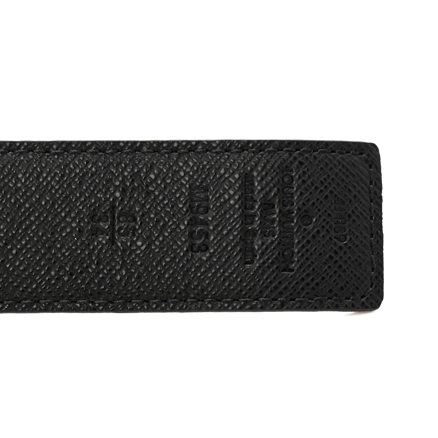 Calfskin Monogram 30mm LV Initiales Reversible Belt 85 34 Black