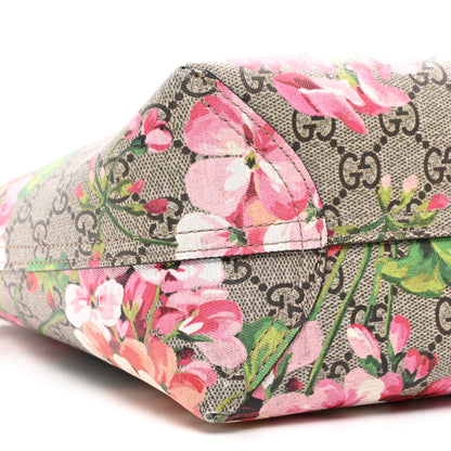 Gucci GG Supreme Monogram Blooms Small Reversible Tote Beige Multicolor Dry Rose 9 of 12