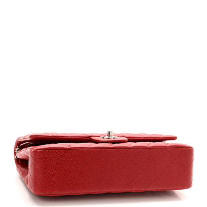Chanel Caviar Quilted Medium Double Flap Red 4 of 10