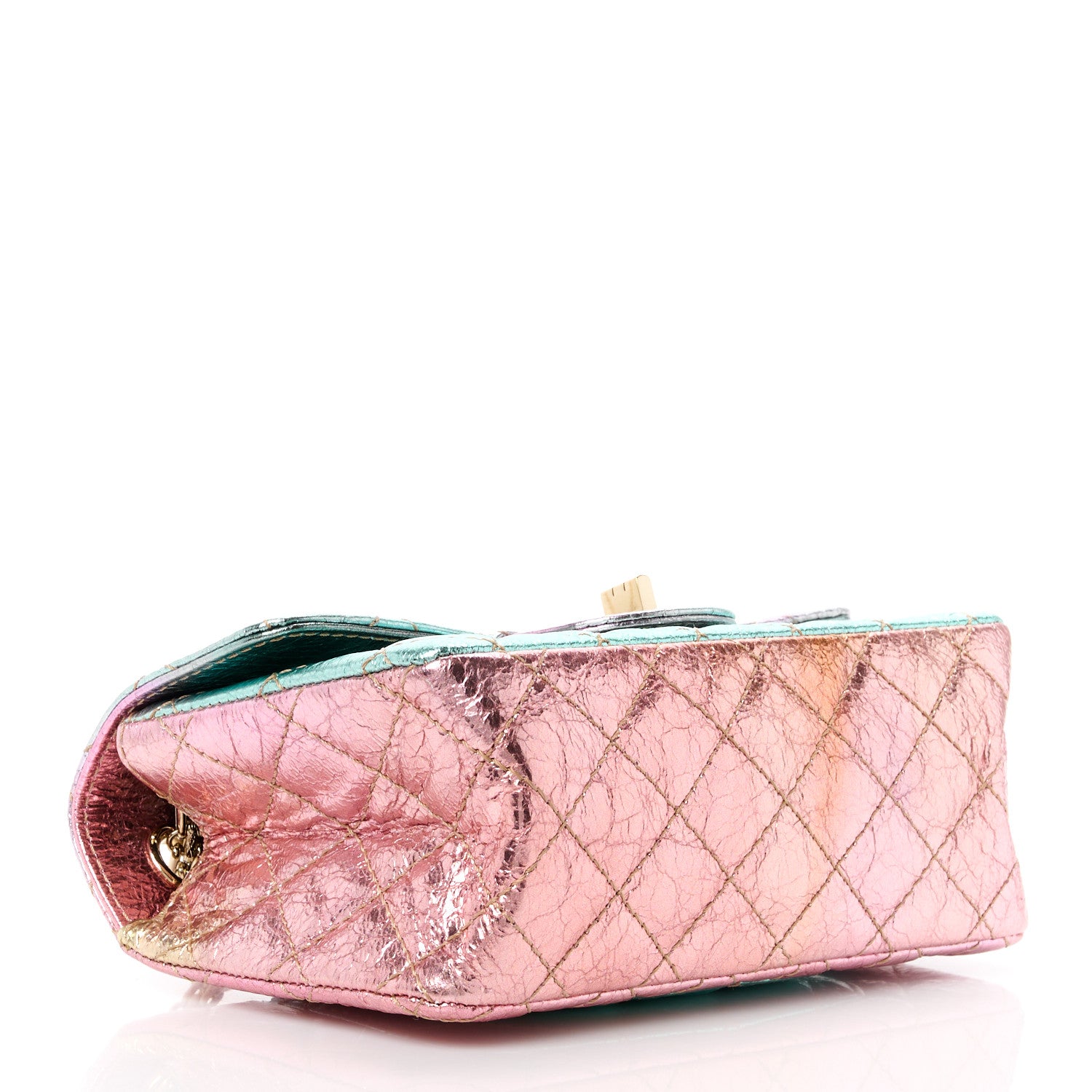 Chanel Metallic Goatskin Quilted Mini 2.55 Reissue Flap Multicolor 4 of 12