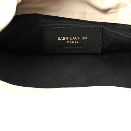Saint Laurent Lambskin Matelasse Monogram Medium Jamie 4.3 Pochon Crema Soft 7 of 11