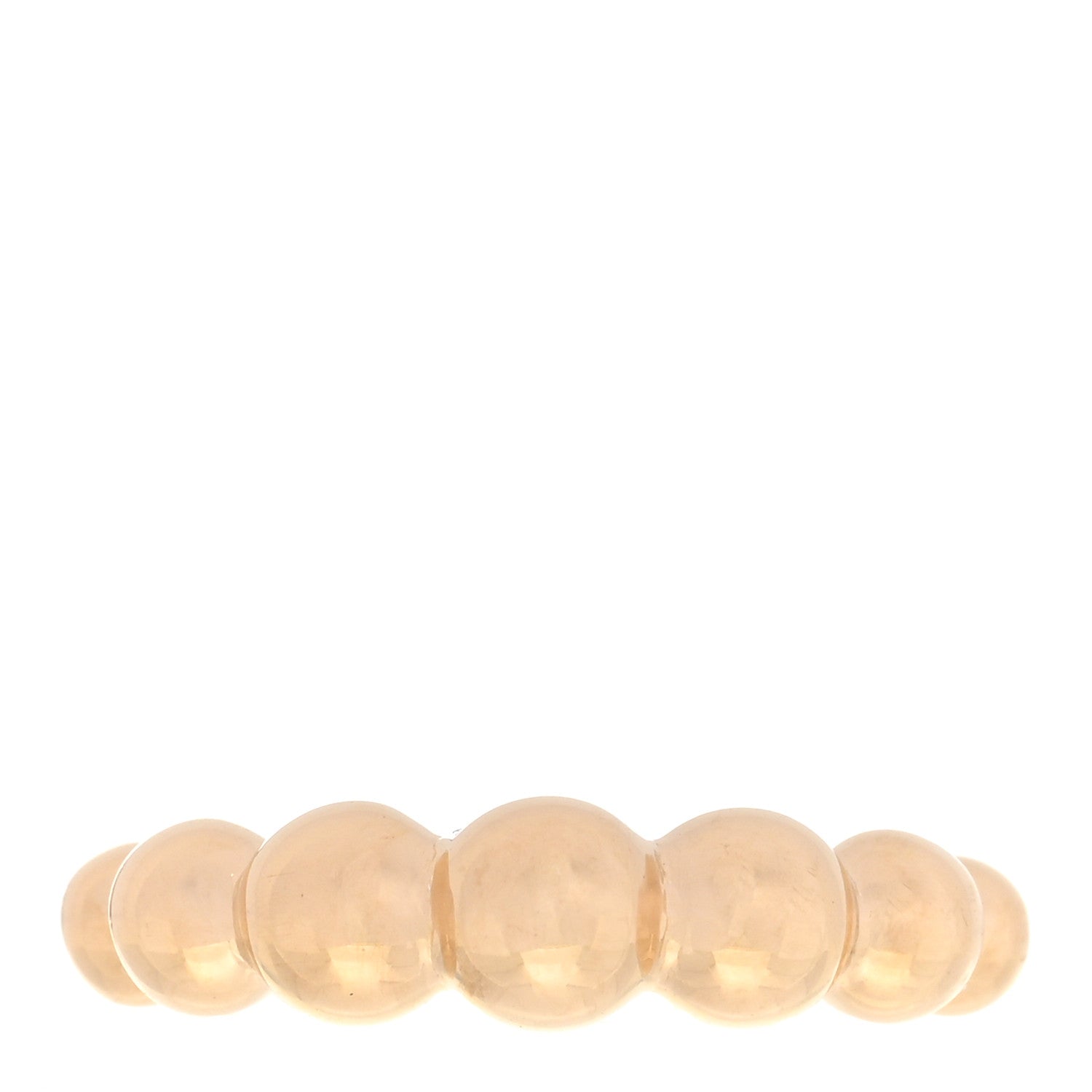 Van Cleef & Arpels 18K Rose Gold Perlee Pearls of Gold Variation Ring 50 5.25 1 of 5