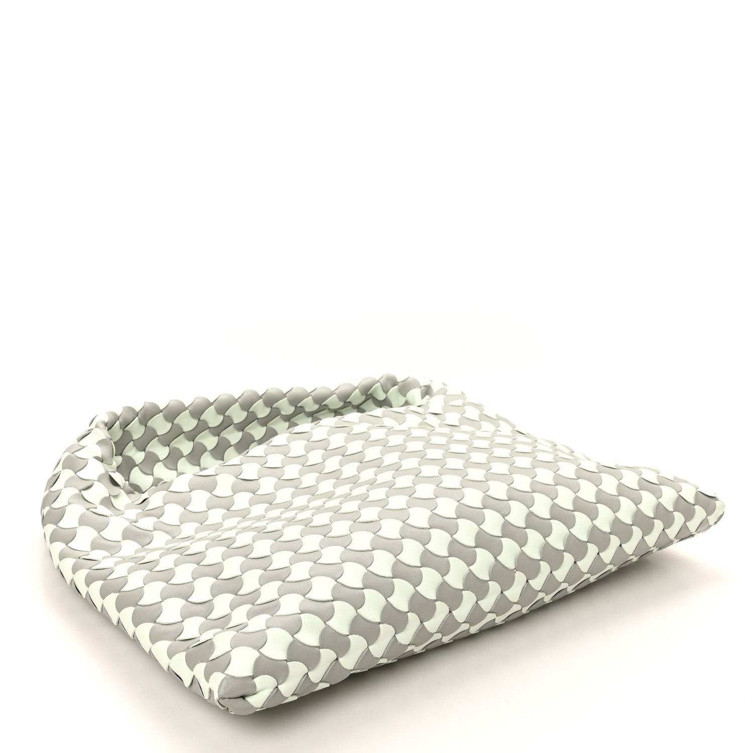 Bottega Veneta Calfskin Intrecciato Small Hop Agate Glacier