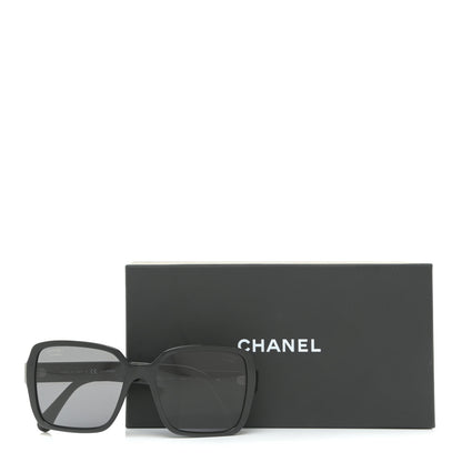Chanel Acetate Polarized Square Sunglasses 5408 Black 8 of 8