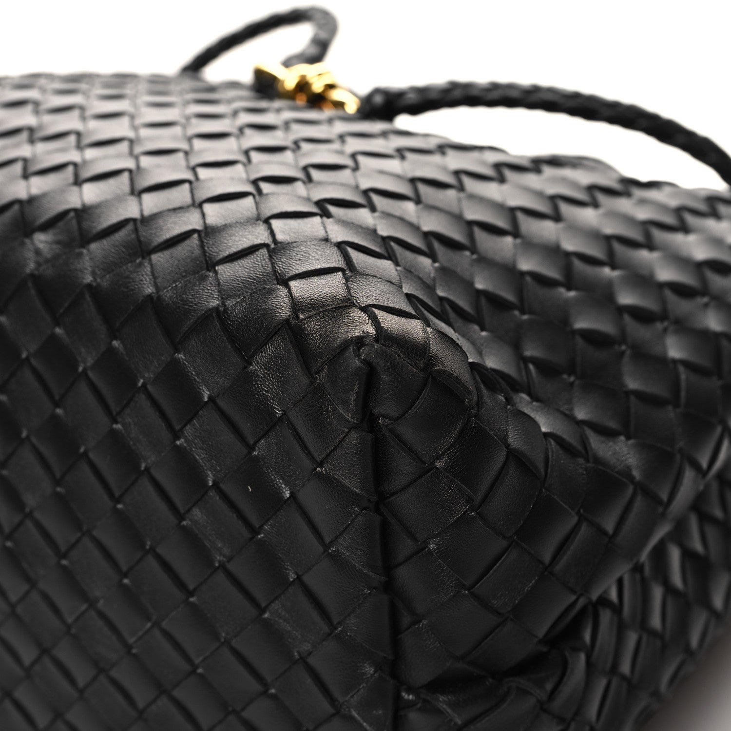 Bottega Veneta Nappa Intrecciato Large Andiamo Shoulder Bag Black 9 of 11