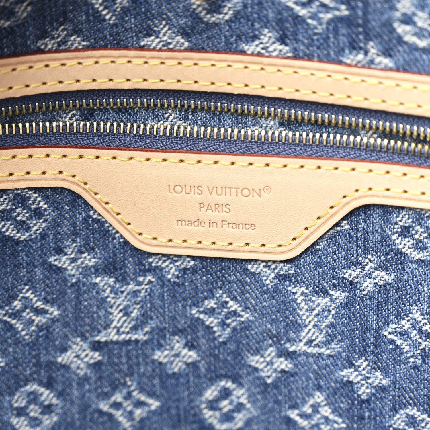 Louis Vuitton Monogram Denim Neo Neverfull MM Blue 7 of 10