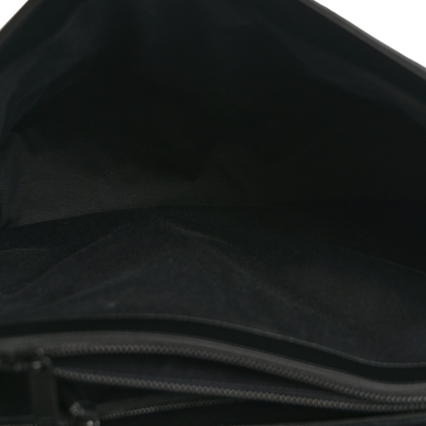 Calfskin Y Quilted Monogram Monochrome Large Loulou Chain Satchel Black
