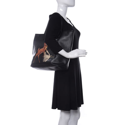 Givenchy Textured Coated Canvas Bambi Print Medium Antigona Tote 2 of 13