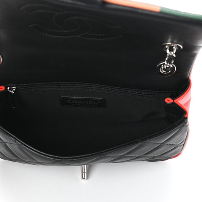 Chanel Lambskin Plexiglass Quilted Small Cuba Color Flap Black Multicolor 5 of 9