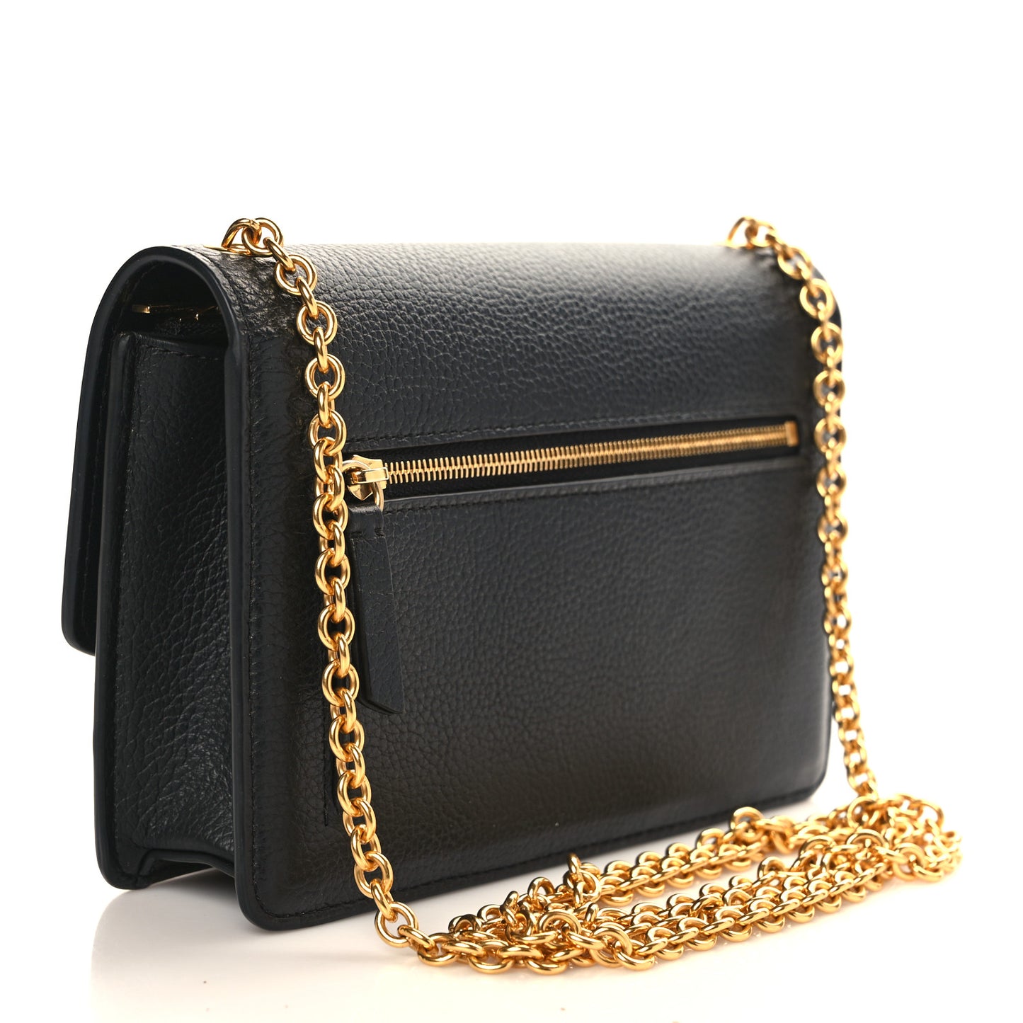 Small Classic Grain Calfskin Small Darley Black