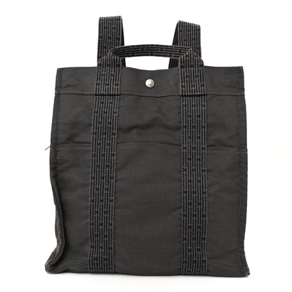 Hermes Canvas Herline Backpack Grey 1 of 13