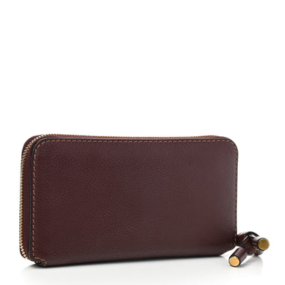 Chloe Grained Calfskin Marcie Long Zip Around Wallet Dark Velvet 3 of 8