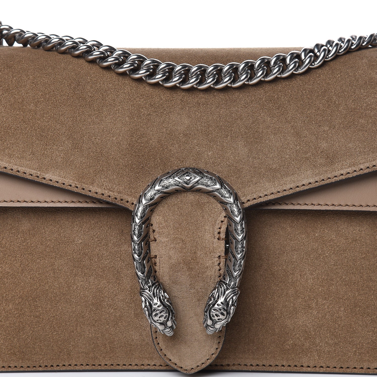 Gucci Suede Small Dionysus Shoulder Bag Taupe 12 of 12