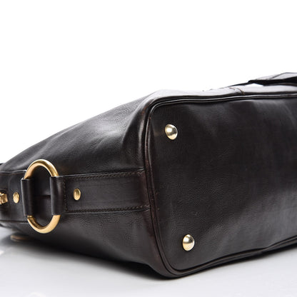 Saint Laurent Calfskin Large Muse Dark Brown 10 of 17