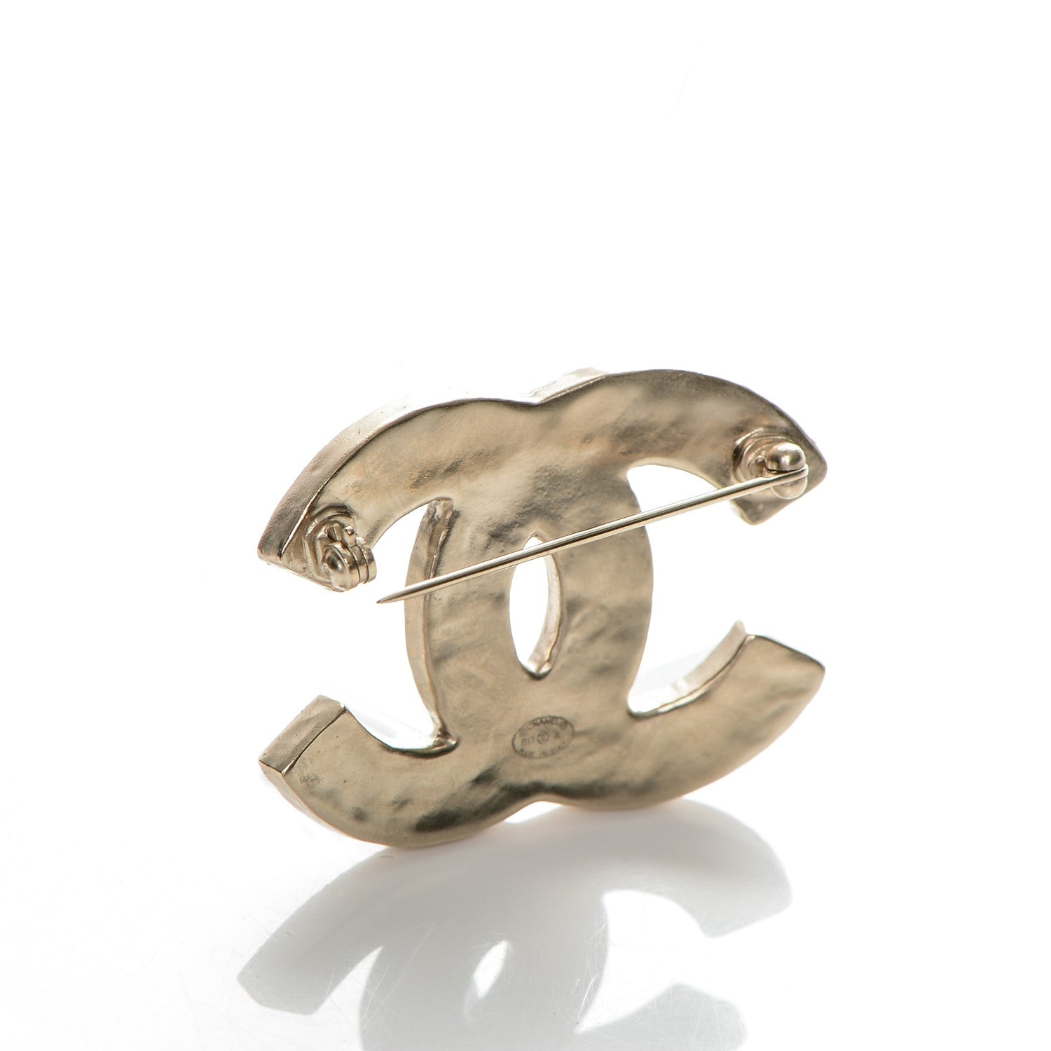 Chanel Enamel CC Brooch Gold Red Purple 3 of 4