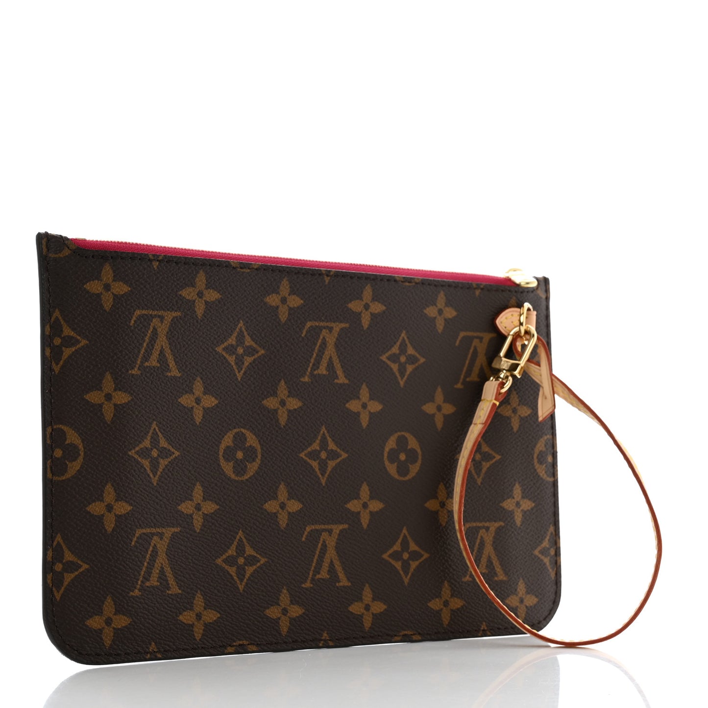 LOUIS VUITTON Monogram Neverfull MM GM Pochette Pivoine
