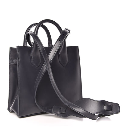 Balenciaga Calfskin Padlock Mini All Afternoon Tote Bleu Nuit 3 of 9