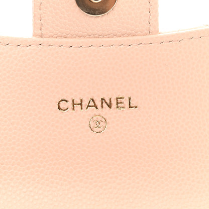 Chanel Caviar Quilted Mini Clutch With Chain Light Beige 6 of 12