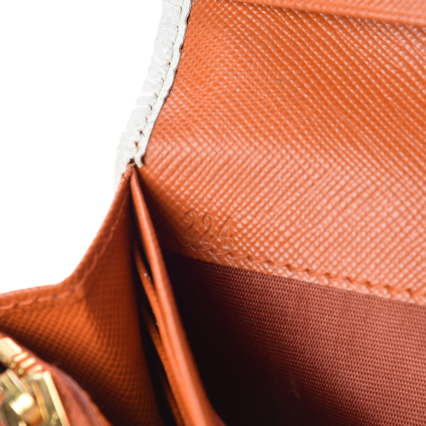 Saffiano Beach Flap Continental Wallet Papaya