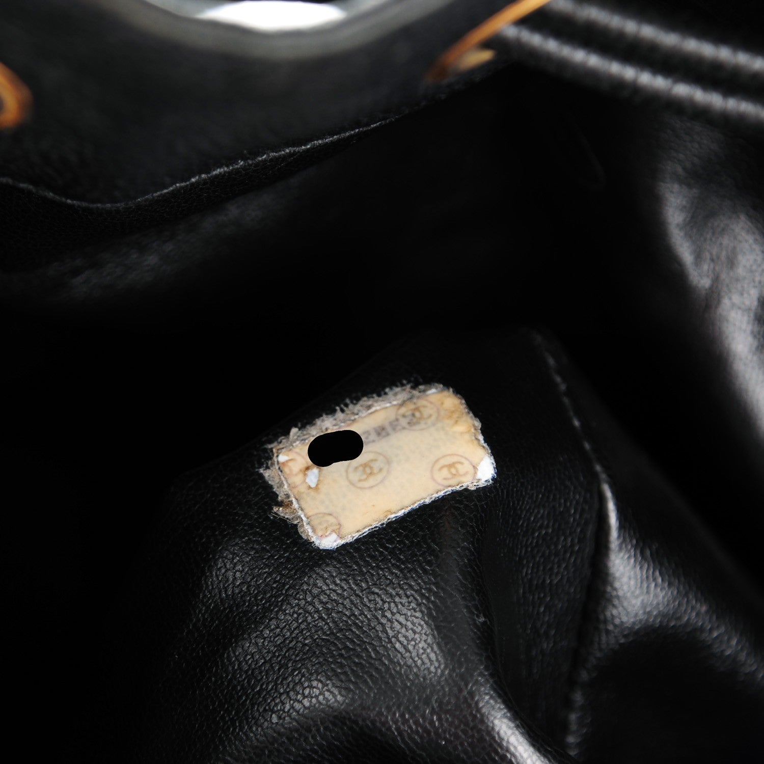 Chanel Caviar CC Drawstring Shoulder Bag Black 8 of 8