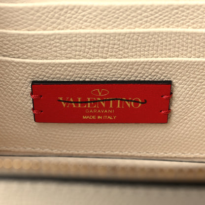 Valentino Garavani Grainy Calfskin Vlogo Vanity Case White 5 of 6