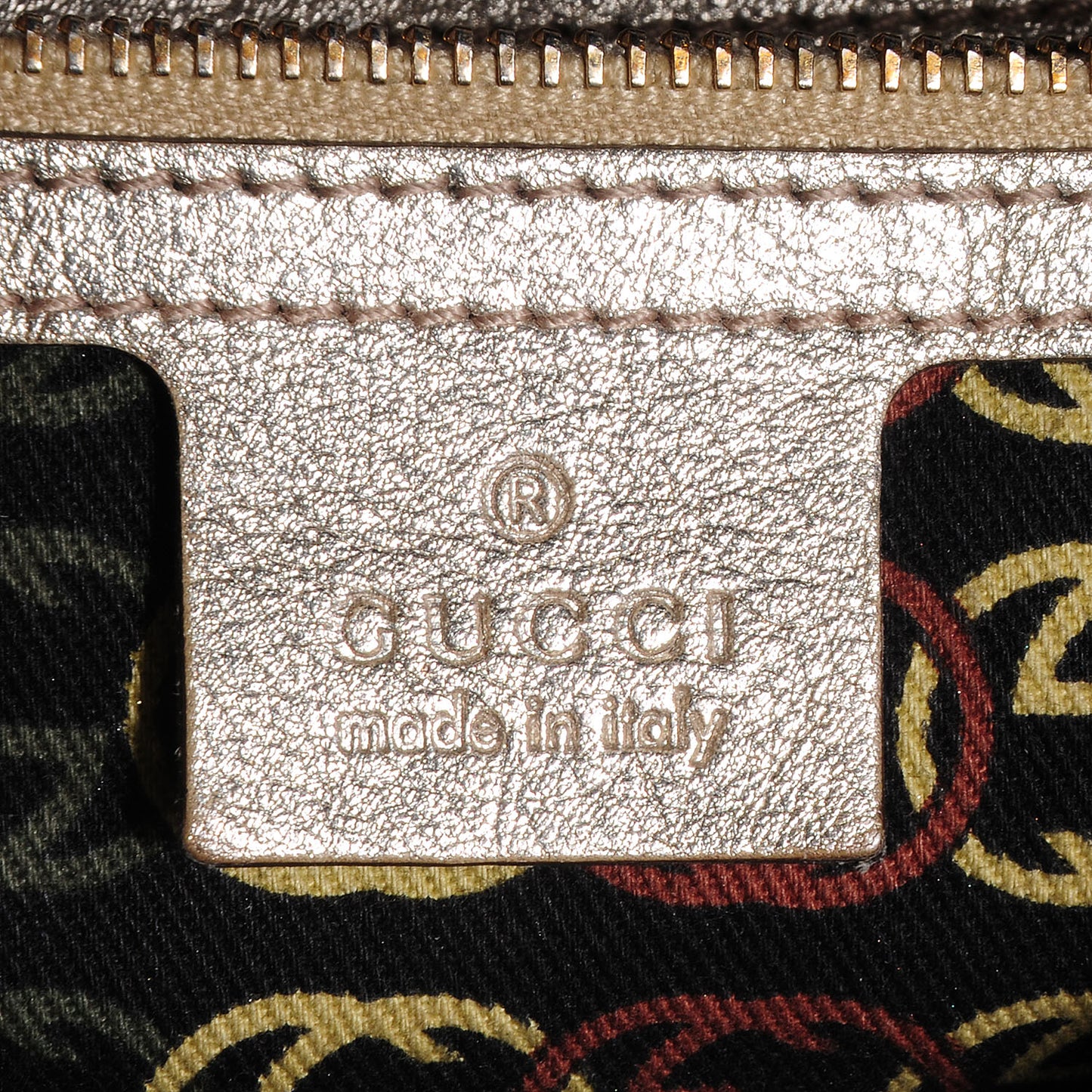 Metallic Leather Britt Medium Boston Gold
