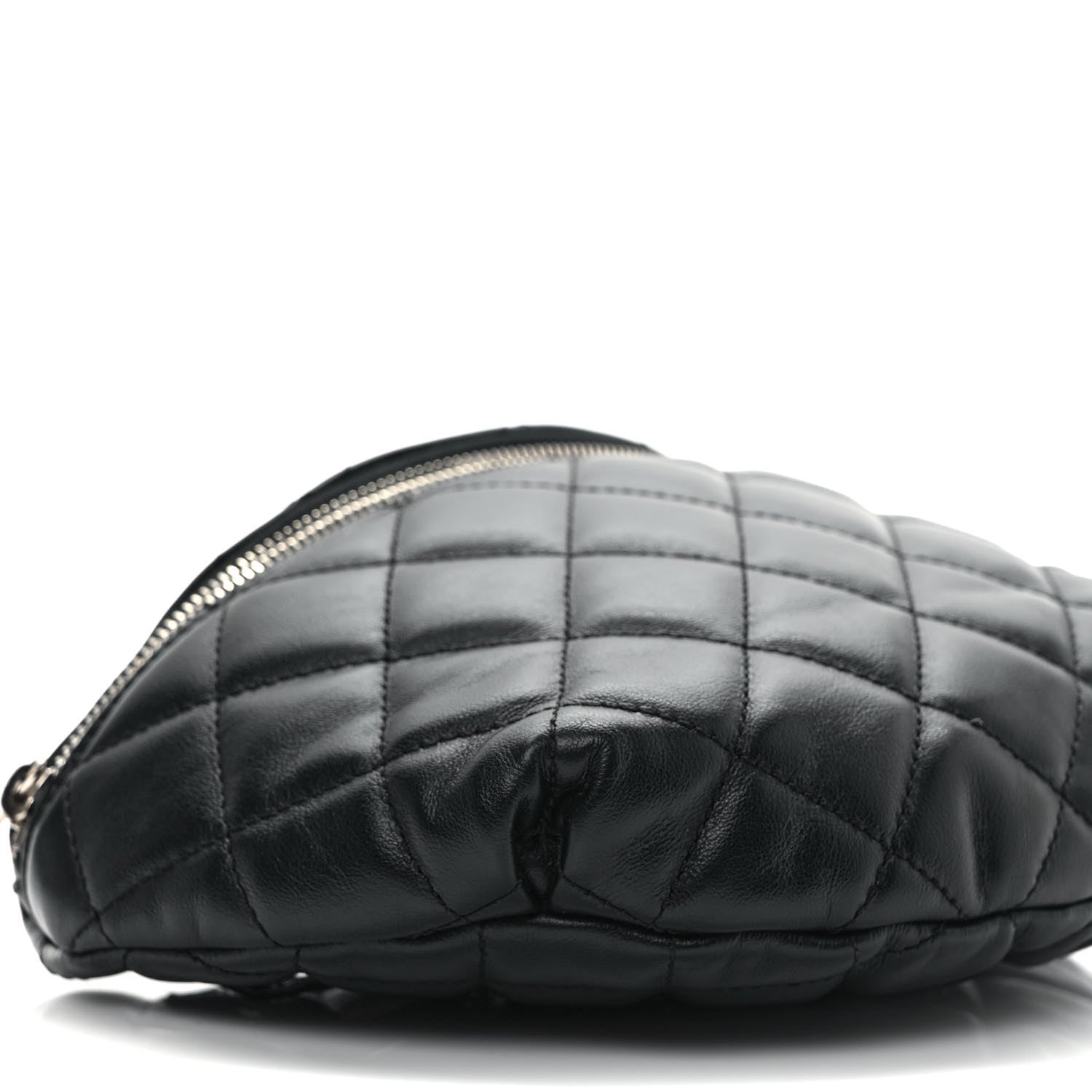 Chanel Calfskin Quilted Waist Belt Bag Black 8 of 9