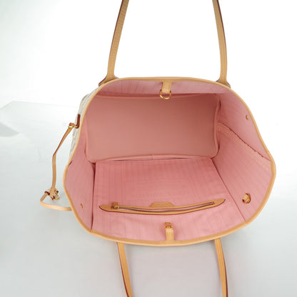 Louis Vuitton Damier Azur Neo Neverfull MM Rose Ballerine 5 of 7