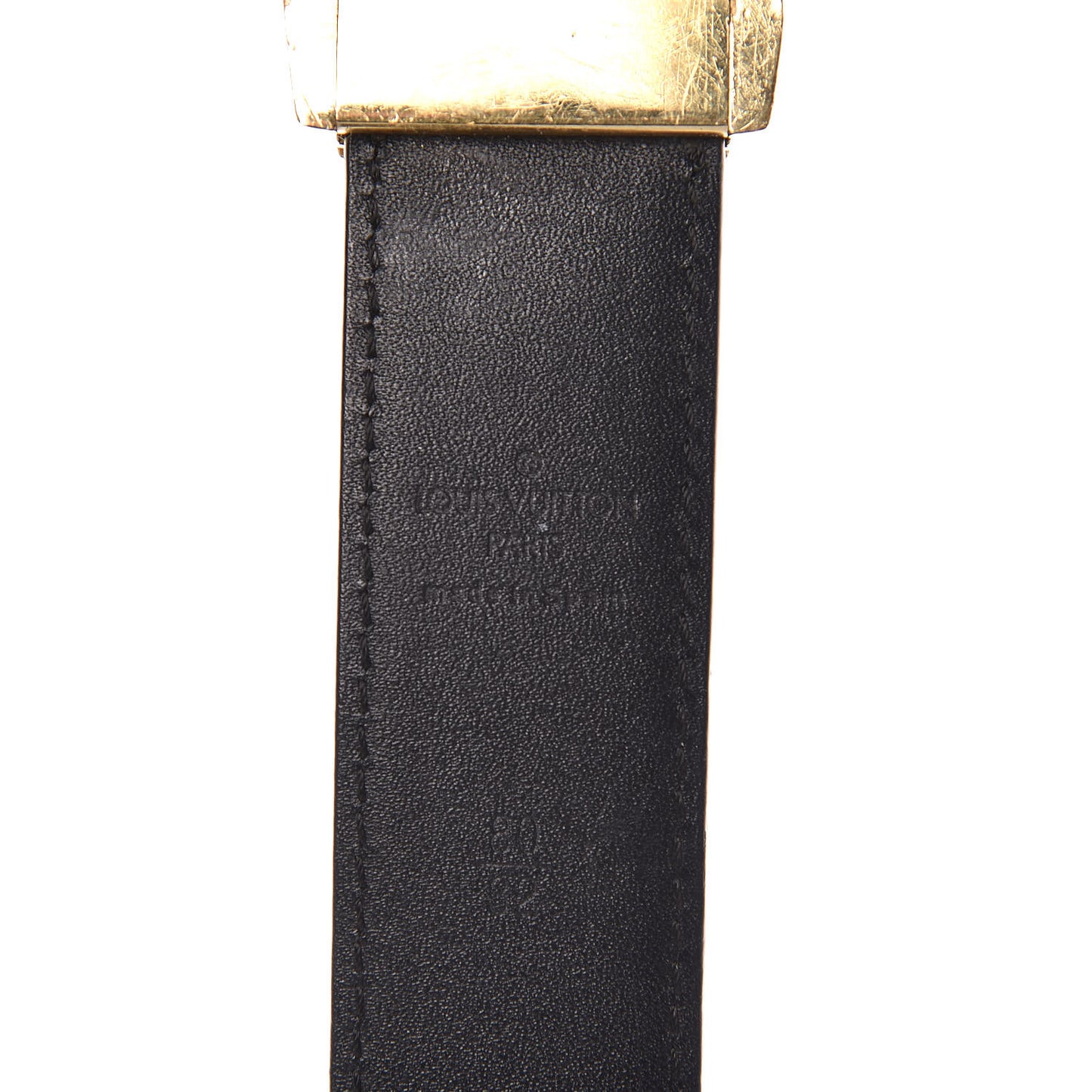 Monogram Multicolor LV Cut Reversible Belt 80 32 Black