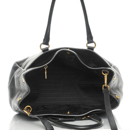 Prada Vitello Daino Tote Nero Black 16 of 21