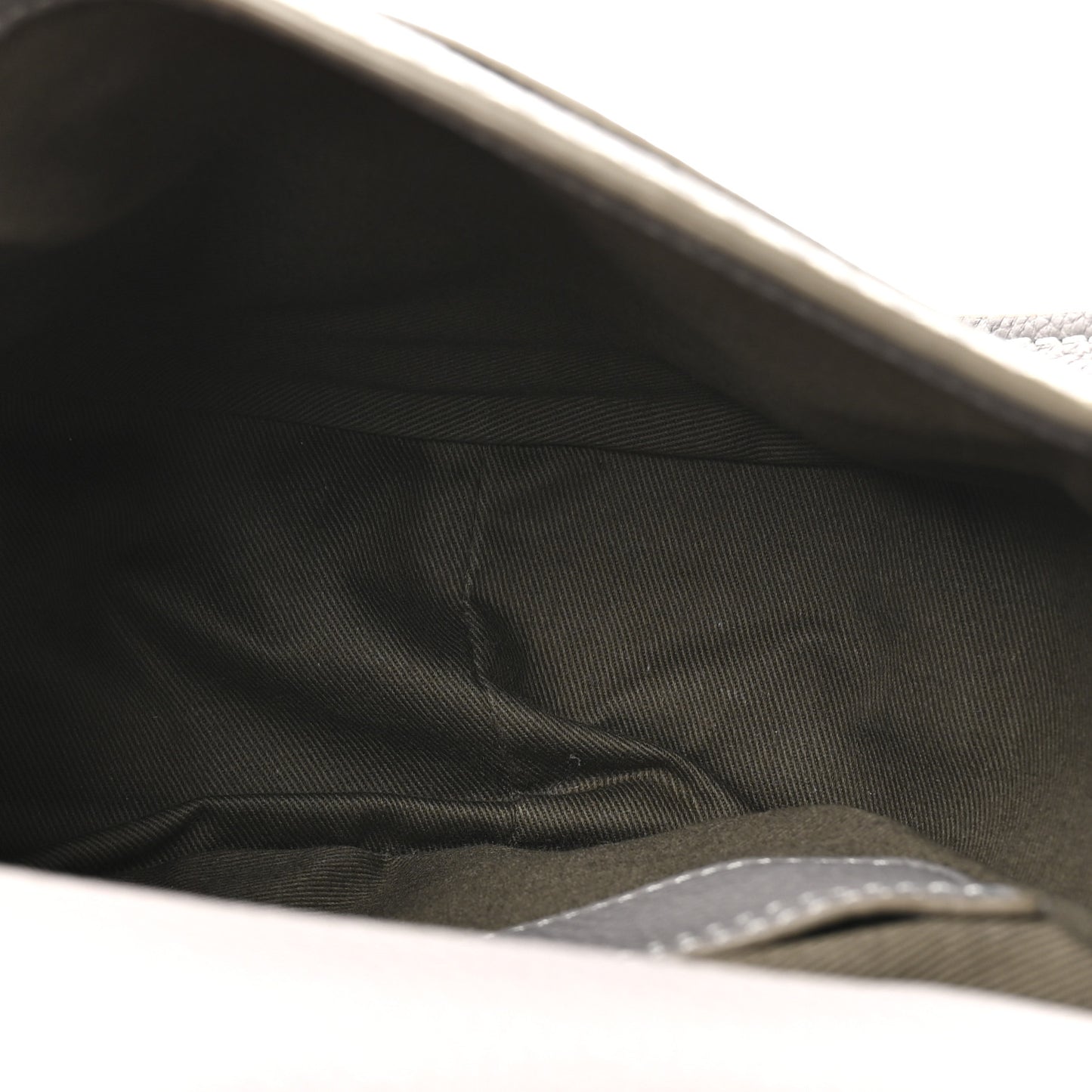 Grained Calfskin Small Marcie Saddle Bag Cashmere Grey