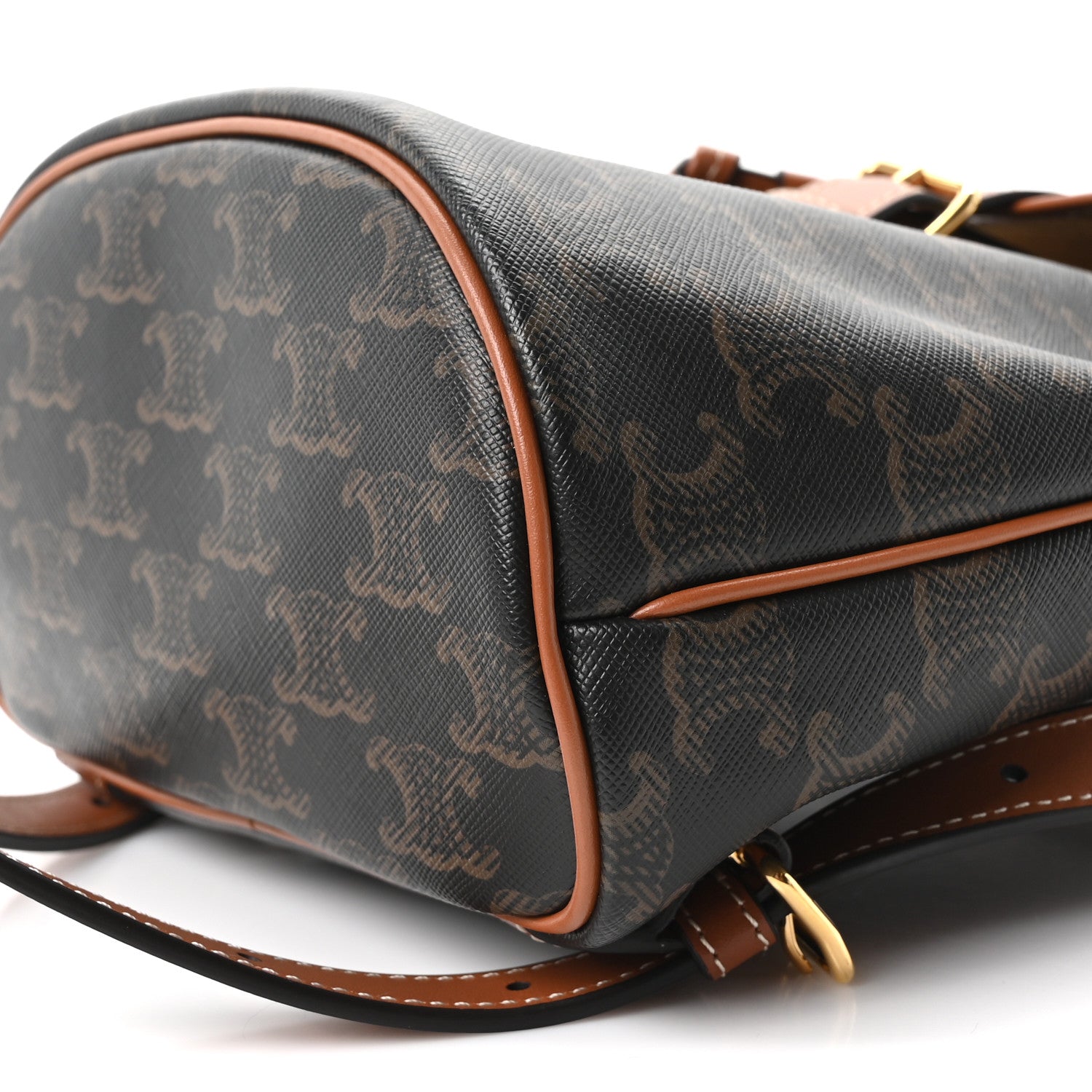 Celine Triomphe Canvas Calfskin Mini Folco Backpack Tan 10 of 10