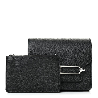 Hermes Chevre Mysore Roulis Slim Wallet Black 1 of 7
