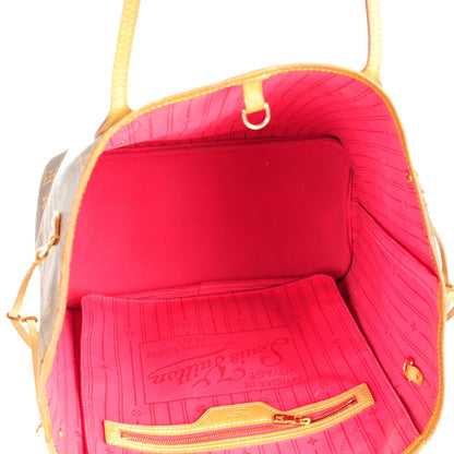 Louis Vuitton Monogram My LV Heritage Neverfull MM Fuchsia Yellow 5 of 8