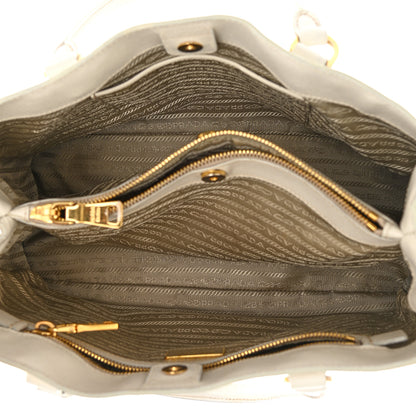 Prada Saffiano Medium Galleria Double Zip Tote Talco 5 of 11