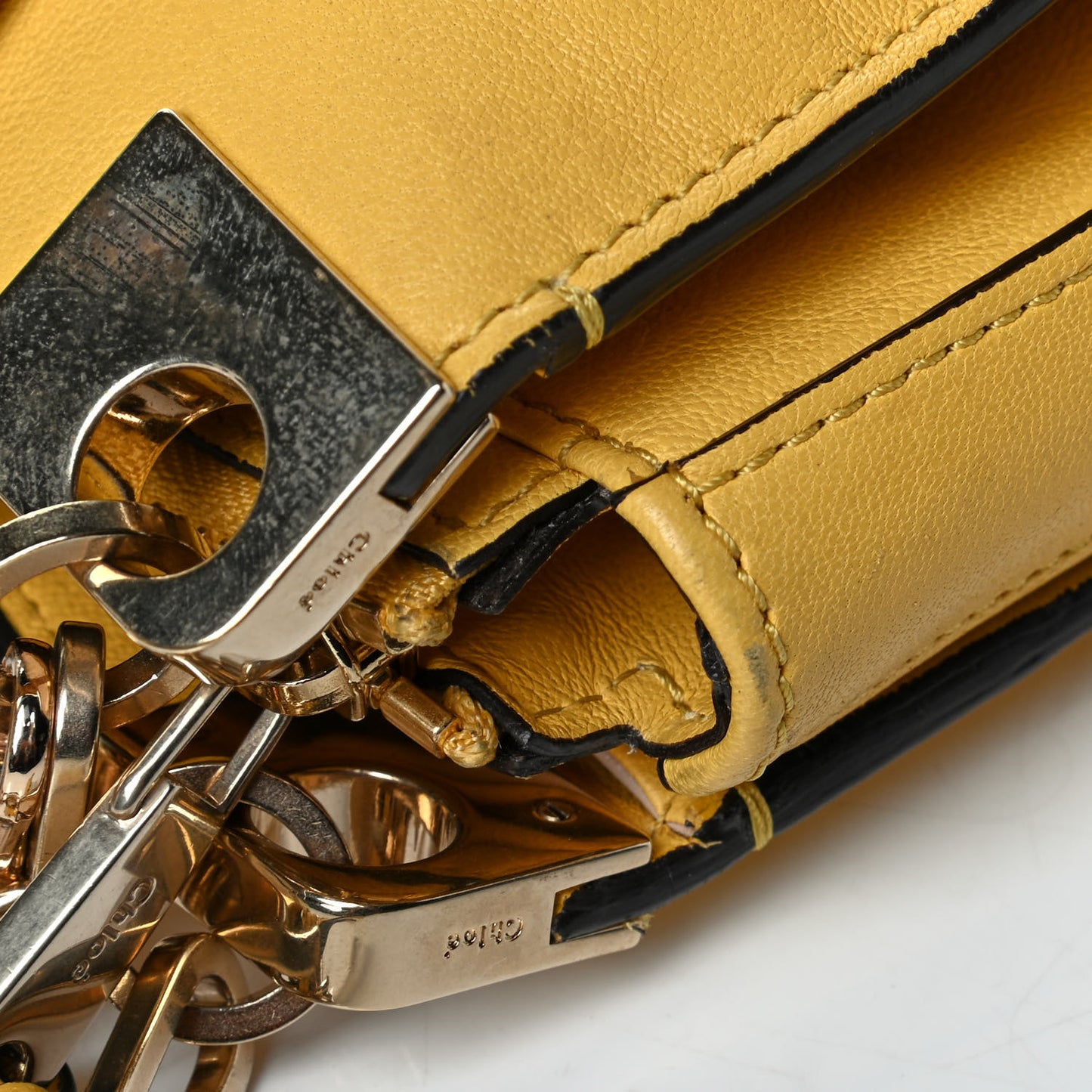 Calfskin Chain Bag Citrus Grove