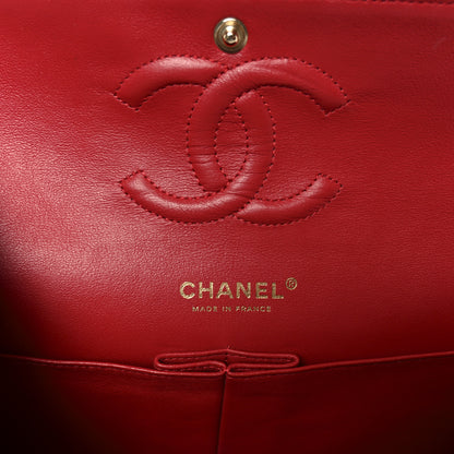 Chanel Lambskin Quilted Medium Double Flap Red 6 of 11