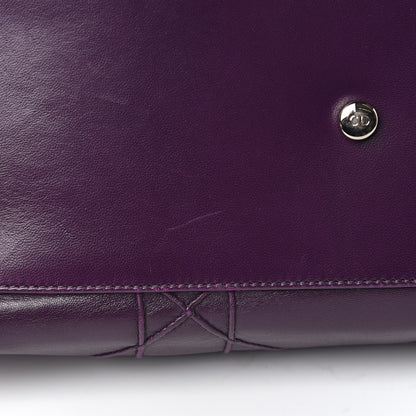 Christian Dior Lambskin Cannage Medium Granville Tote Purple 12 of 15