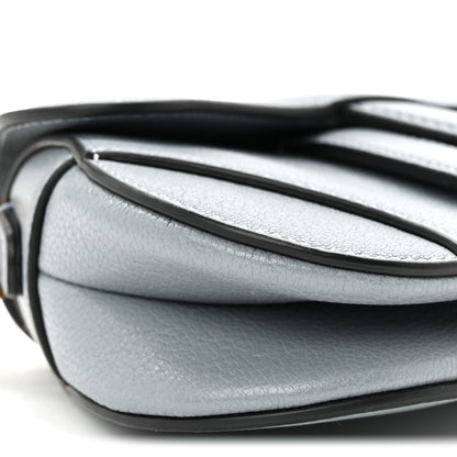 Christian Dior Goatskin Micro Saddle Bag Cloud Blue 9 of 10