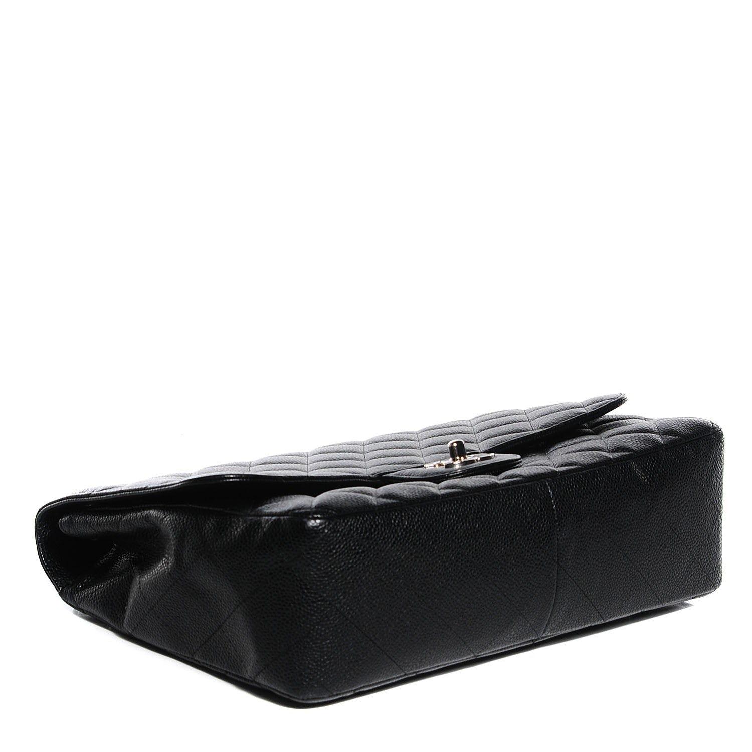 Chanel Caviar Quilted Jumbo Single Flap Black 4 of 9
