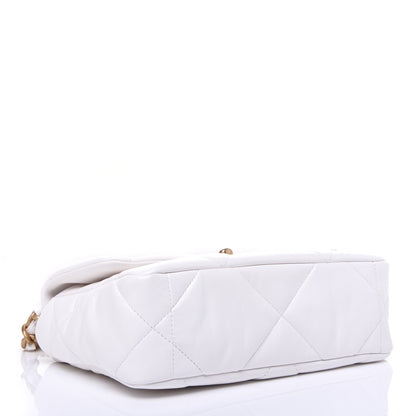 Chanel Lambskin Quilted Medium 19 Flap White 4 of 12