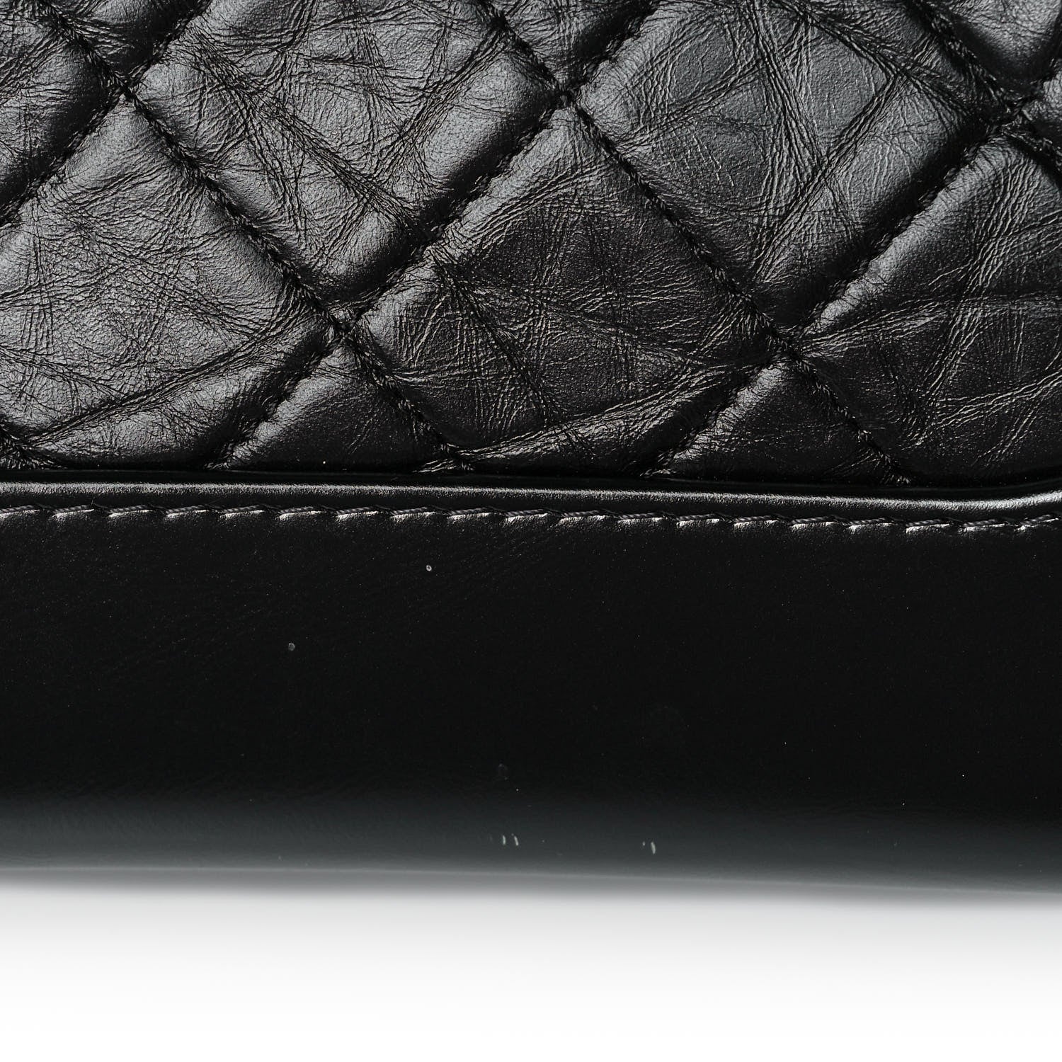 Chanel Aged Calfskin Quilted Small Gabrielle Hobo Black 11 of 12