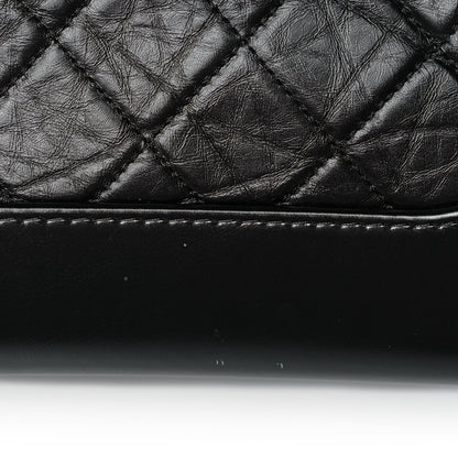 Chanel Aged Calfskin Quilted Small Gabrielle Hobo Black 11 of 12