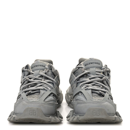 Balenciaga Rubber Mesh Fabric Monocolor Recycled Sole Womens Track Sneakers 39 Medium Grey 3 of 10