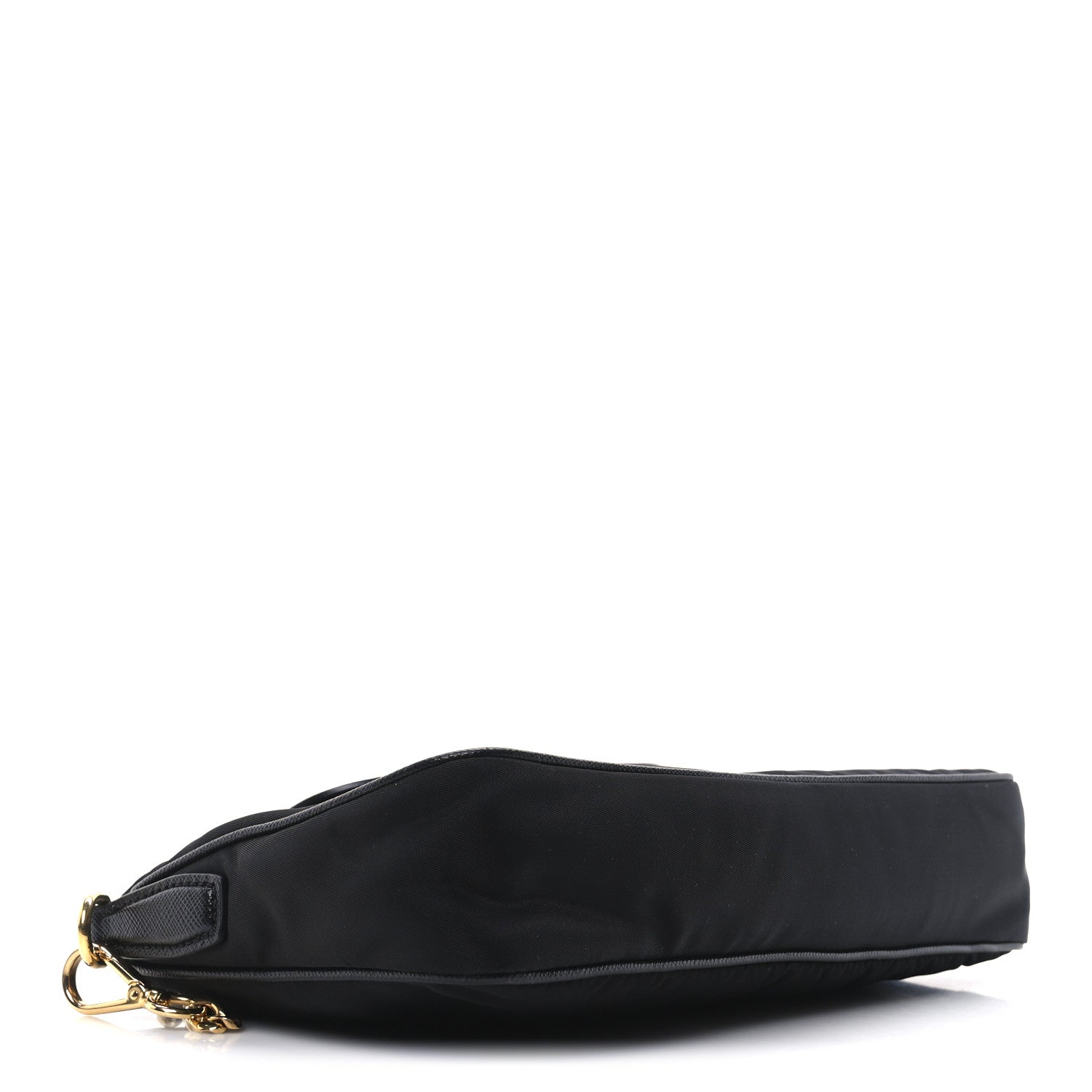 Prada Tessuto Nylon Saffiano Crossbody Bag Black 4 of 10