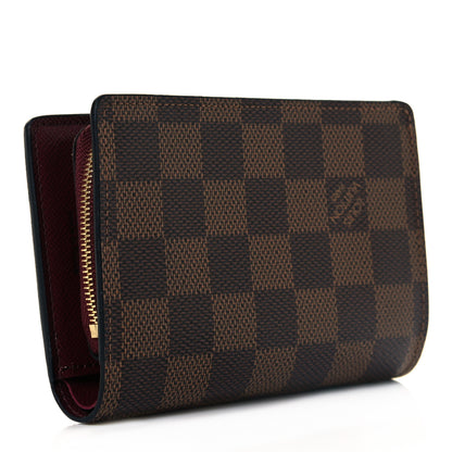 Louis Vuitton Damier Ebene Juliette Wallet Bordeaux Black 3 of 8
